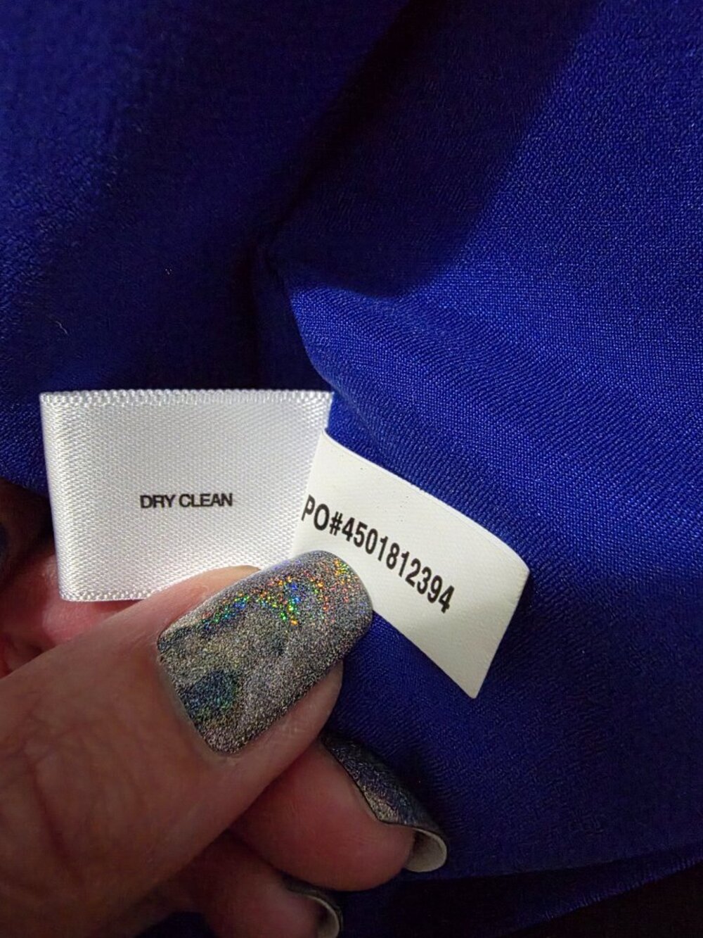 Boston Proper Blue Gold Baroque Butterfly Print Jacket Blazer Sz 10 - Picture 12 of 12